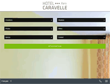Tablet Screenshot of caravelle-paris-hotel.com